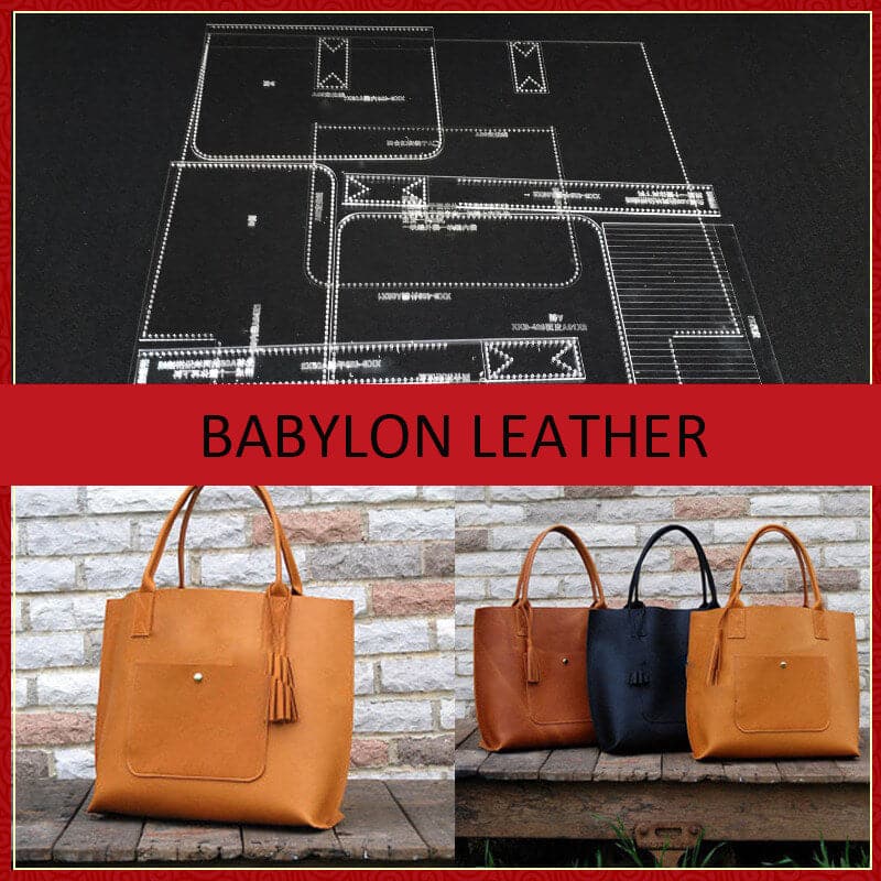 Leather Patterns Tote Bag Template XKB-429 – Babylon Leather