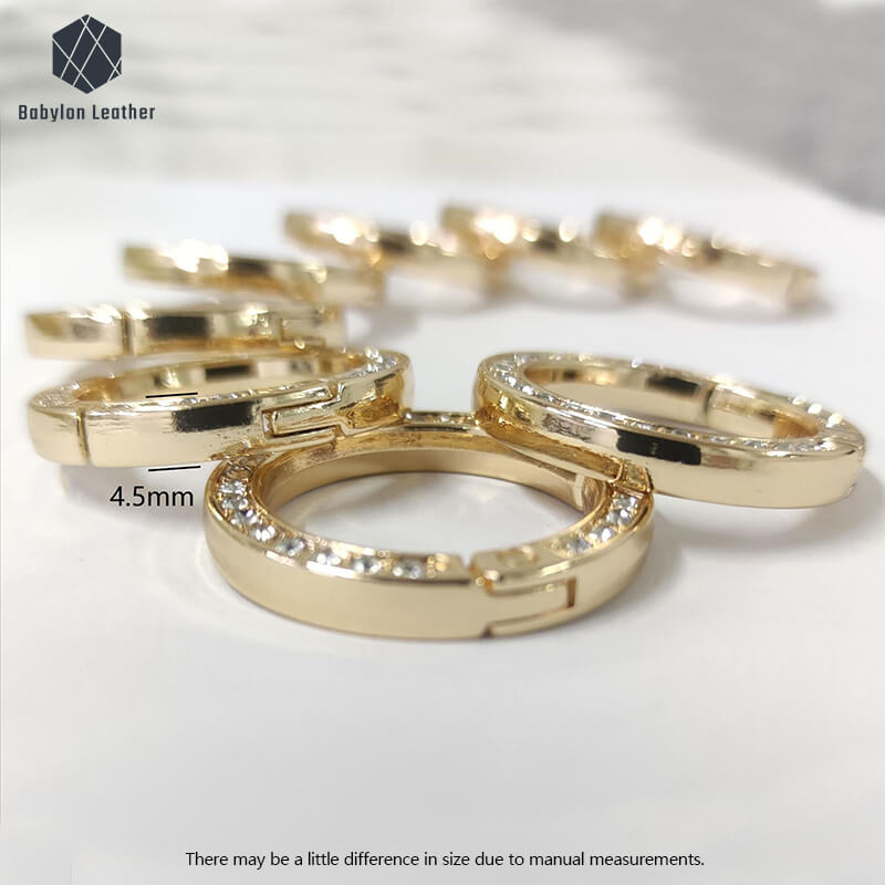Double Sided Inlaid Diamond Spring Gate O Ring（2 PACK）