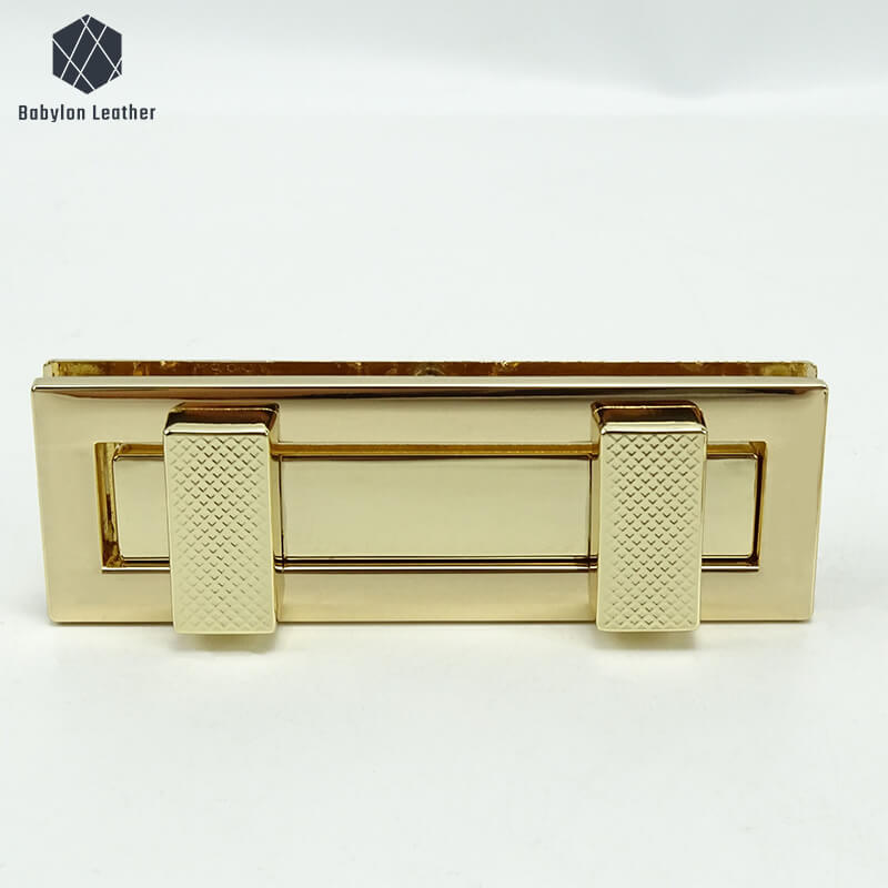 Square Double Head Lock Purse Closure Clasp Twist Lock