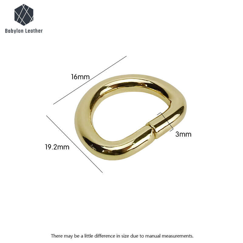 D Shaped Creative Strap Connector Strap Ring（2 PACK）
