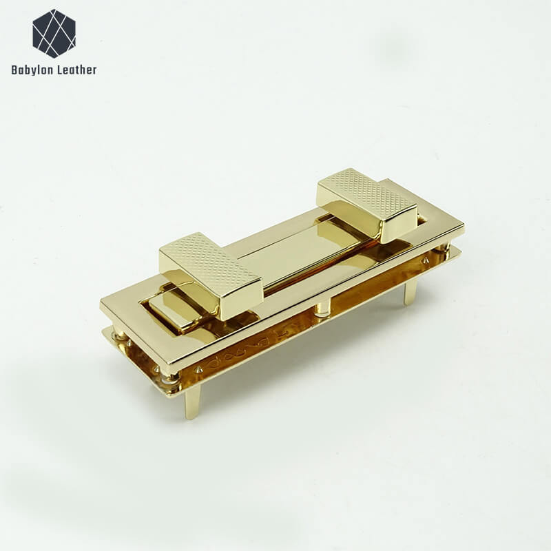 Square Double Head Lock Purse Closure Clasp Twist Lock