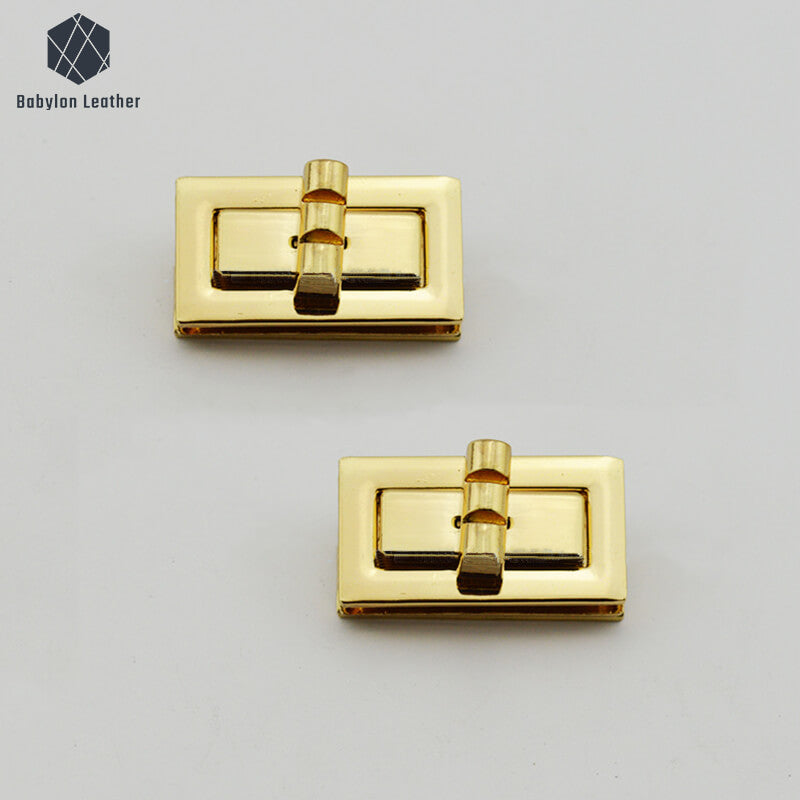 Square Bamboo Joint Fashion Bag Decorative Twist Lock