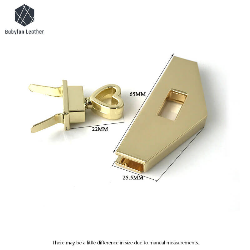 Triangular Creative Bag Heart Twist Lock（1 PACK）