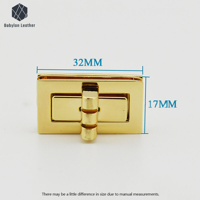 Square Bamboo Joint Fashion Bag Decorative Twist Lock