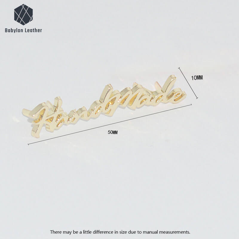 handmade Bag Decorative Metal Bag Label（1 PACK）