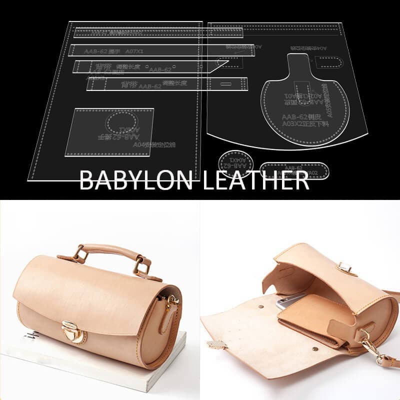 BABYLON™ Barrel HandBag Pattern AAB - 62 - Babylon LeatherBabylon LeatherAAB - 62 - Kraft Board