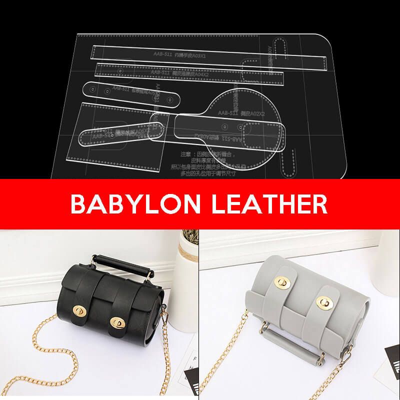 BABYLON™ Barrel Shoulder Bag Pattern AAB - 511 - Babylon LeatherBabylon LeatherAAB - 511 - Kraft Board