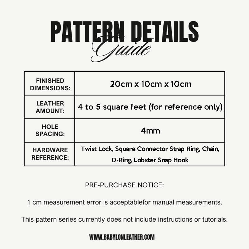 BABYLON™ Barrel Shoulder Bag Pattern AAB - 511 - Babylon LeatherBabylon LeatherAAB - 511 - Kraft Board