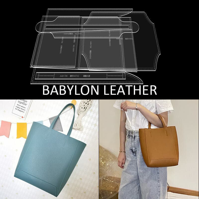 BABYLON™ Bucket Shoulder Bag Pattern AAB - 736 - Babylon LeatherBabylon LeatherAAB - 736 - Kraft Board