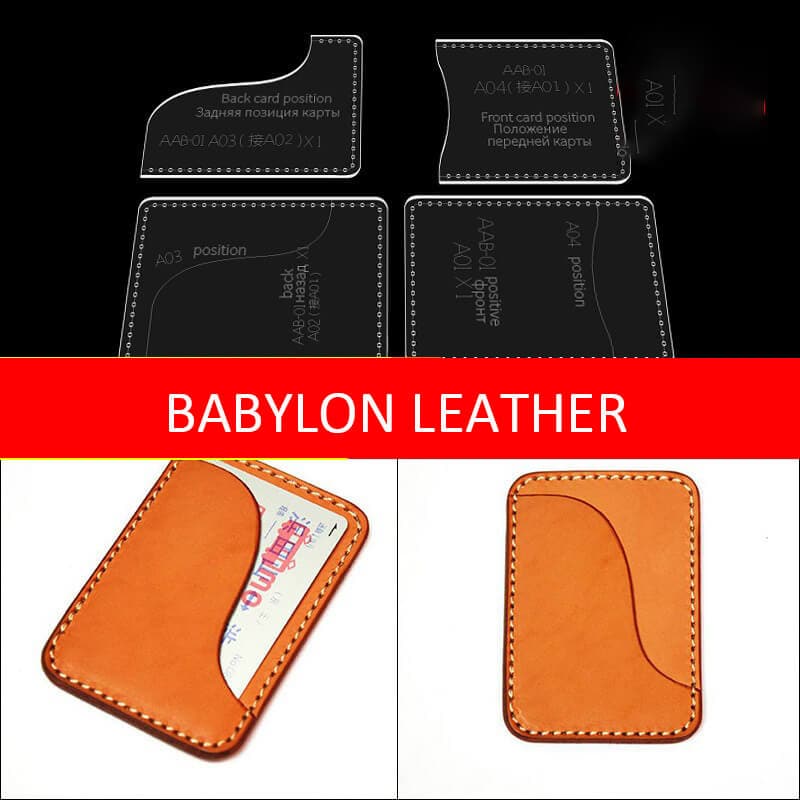 BABYLON™ Card & ID Holder Leather Craft Pattern AAB - 01 - Babylon LeatherBabylon LeatherAAB - 01 - Kraft Board