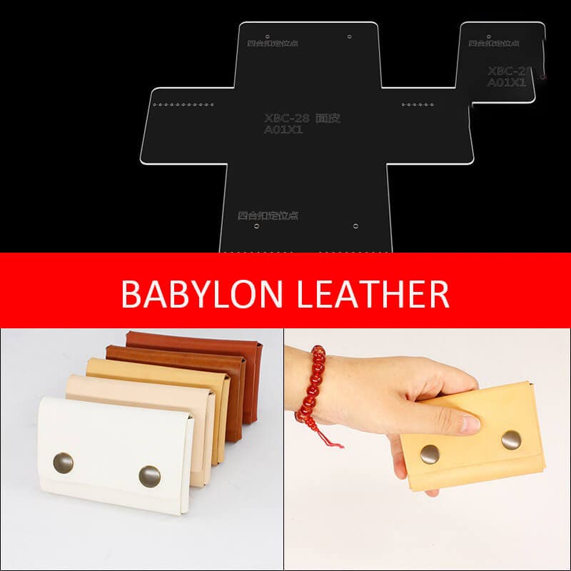 BABYLON™ Cardholder and Coin Purse Daily Organizer Pattern XBC - 28 - Babylon LeatherBabylon LeatherXBC - 28 - Kraft Board