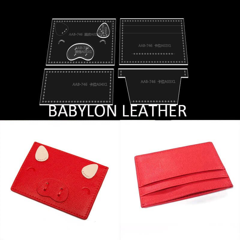 BABYLON™ Cartoon Card Holder Handmade Pattern AAB - 746 - Babylon LeatherBabylon LeatherAAB - 746 - Kraft Board