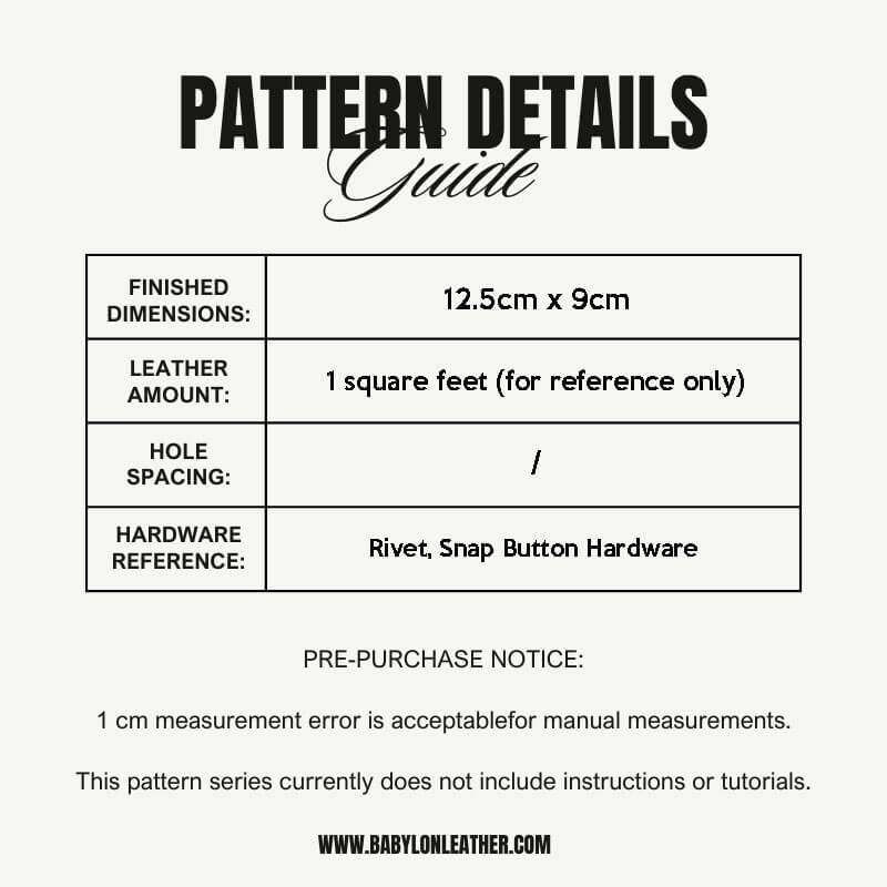 BABYLON™ Cartoon Dog Clutch and Coin Purse Pattern XBC - 40 - Babylon LeatherBabylon LeatherXBC - 40 - Kraft Board