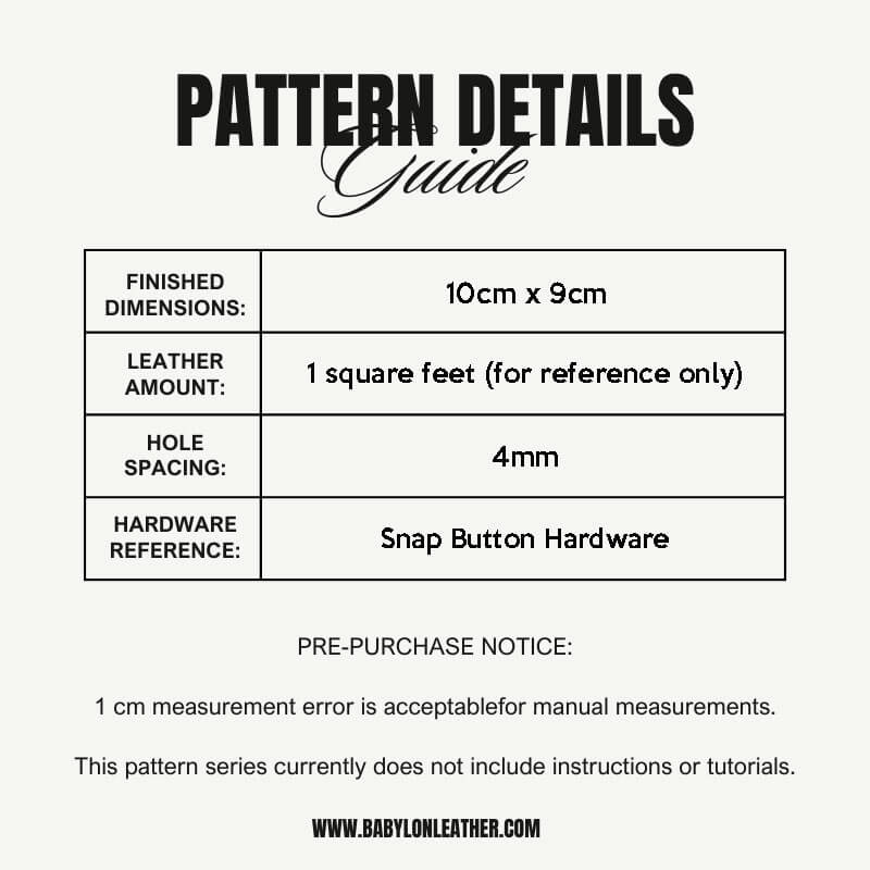 BABYLON™ Cat Paw Coin Purse Pattern AAB - 570 - Babylon LeatherBabylon LeatherAAB - 570 - Kraft Board