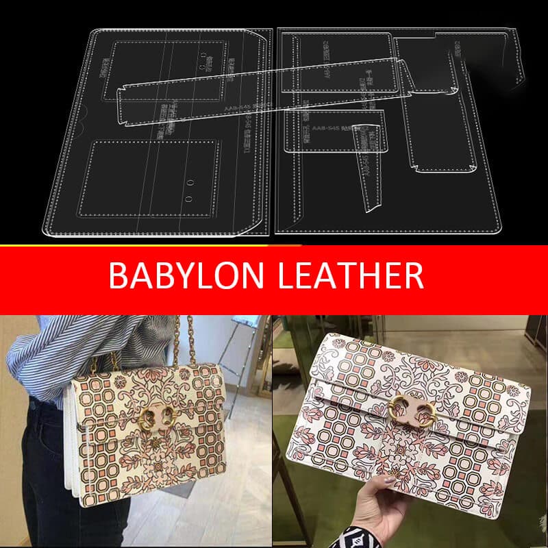 BABYLON™ Chain Shoulder Bag Pattern AAB - 545 - Babylon LeatherBabylon LeatherAAB - 545 - Kraft Board