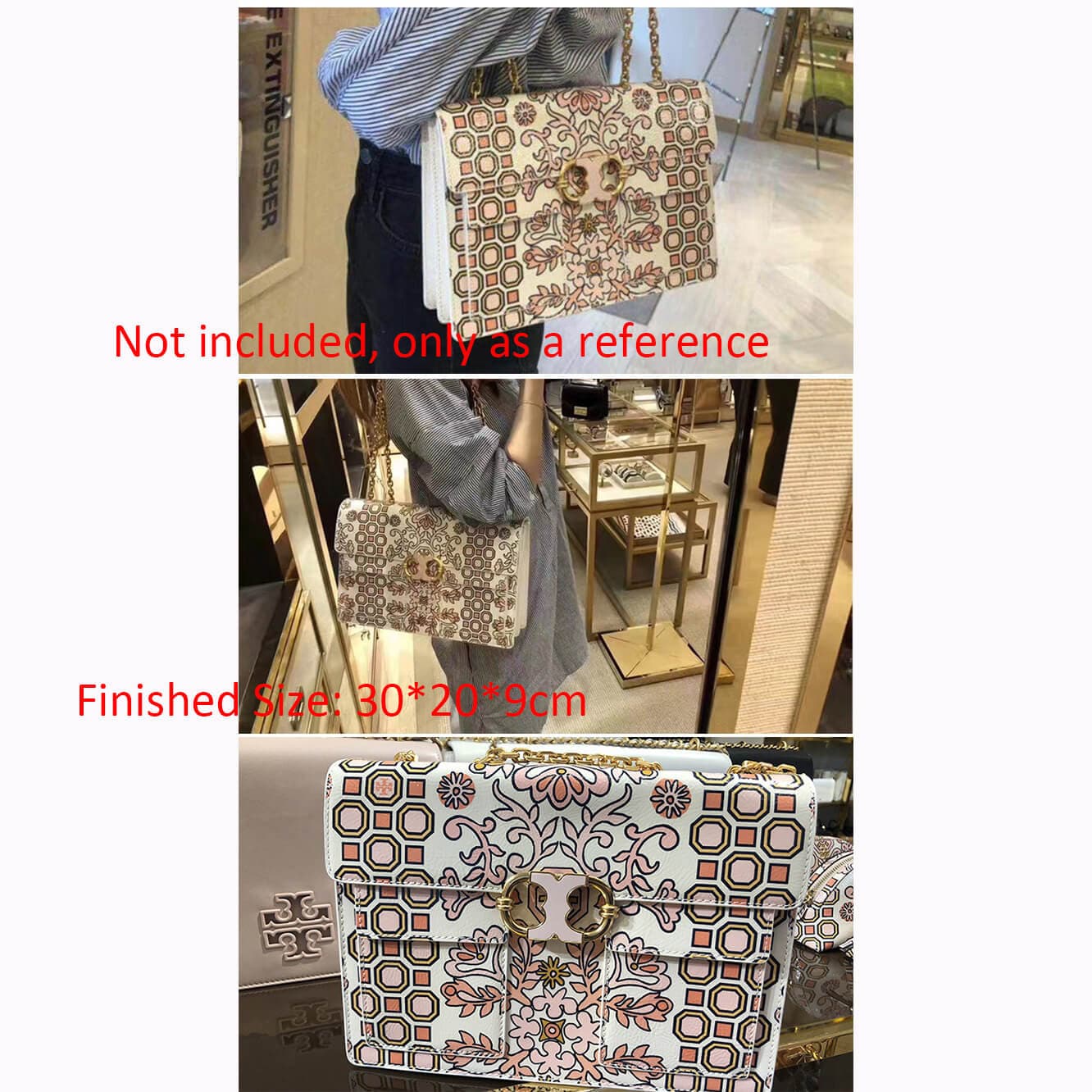 BABYLON™ Chain Shoulder Bag Pattern AAB - 545 - Babylon LeatherBabylon LeatherAAB - 545 - Kraft Board