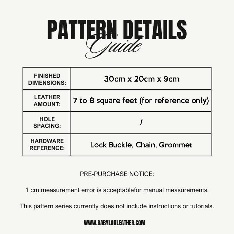 BABYLON™ Chain Shoulder Bag Pattern AAB - 545 - Babylon LeatherBabylon LeatherAAB - 545 - Kraft Board