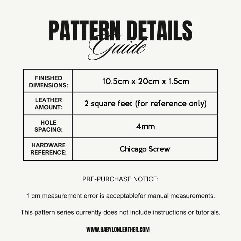 BABYLON™ Clutch Crossbody Bag Pattern AAB - 580 - Babylon LeatherBabylon LeatherAAB - 580 - Kraft Board