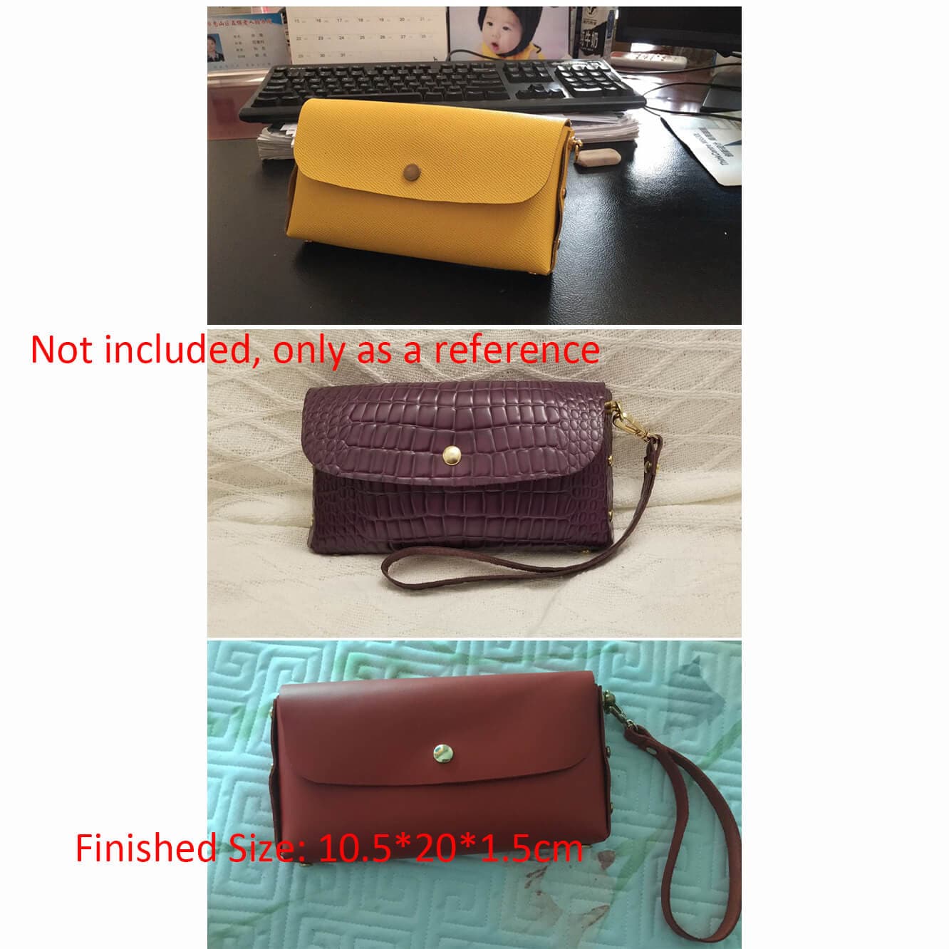 BABYLON™ Clutch Crossbody Bag Pattern AAB - 580 - Babylon LeatherBabylon LeatherAAB - 580 - Kraft Board
