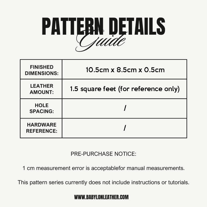 BABYLON™ Cute Card Holder Pattern AAB - 462 - Babylon LeatherBabylon LeatherAAB - 462 - Kraft Board
