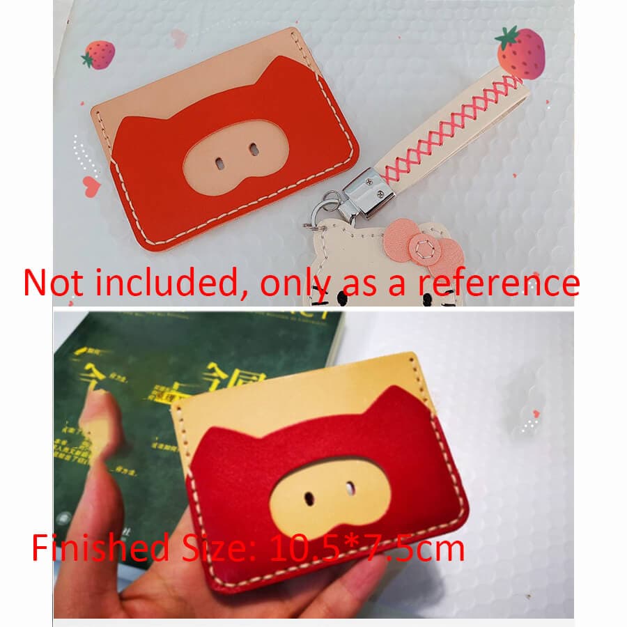 BABYLON™ Cute Piggy Card Holder Pattern AAB - 481 - Babylon LeatherBabylon LeatherAAB - 481 - Kraft Board