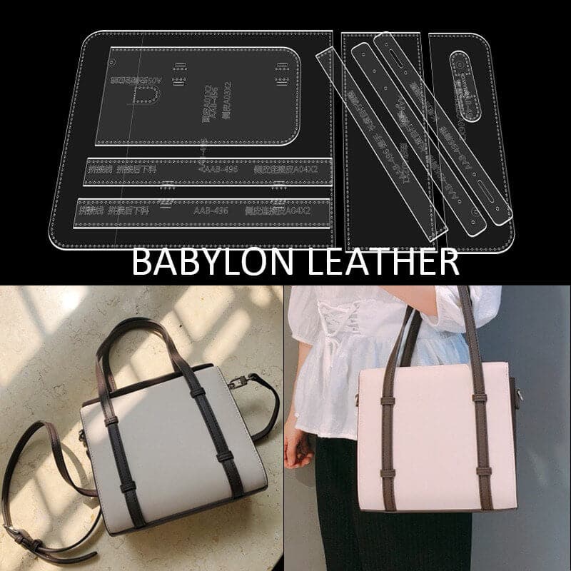 BABYLON™ DIY Fashion Tote Bag Pattern AAB - 496 - Babylon LeatherBabylon LeatherAAB - 496 - Kraft Board