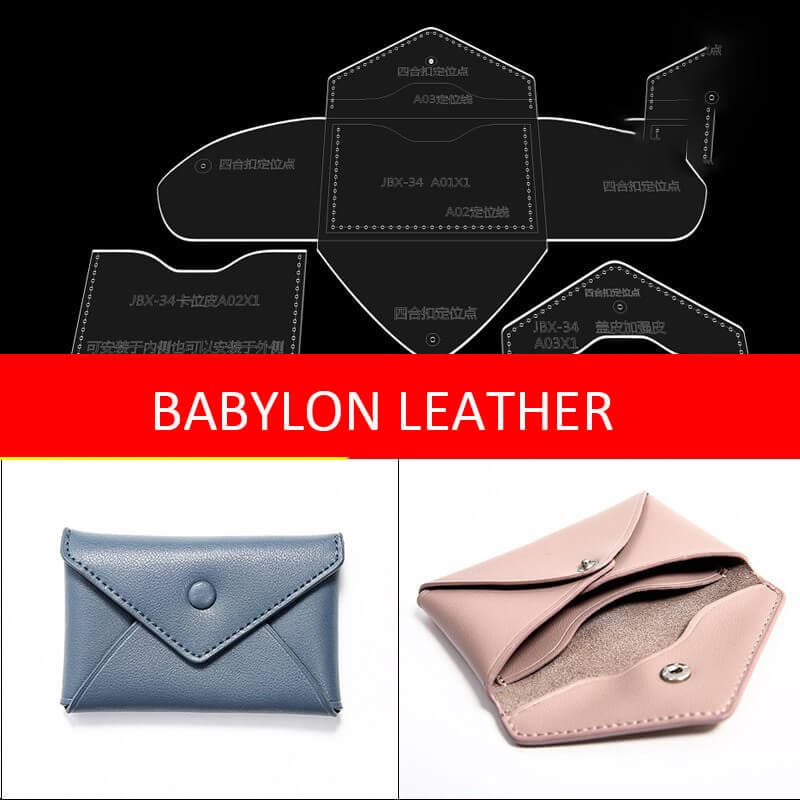 BABYLON™ Elegant Coin Purse Leather Gift Pattern JBX - 34 - Babylon LeatherBabylon LeatherJBX - 34 - Kraft Board