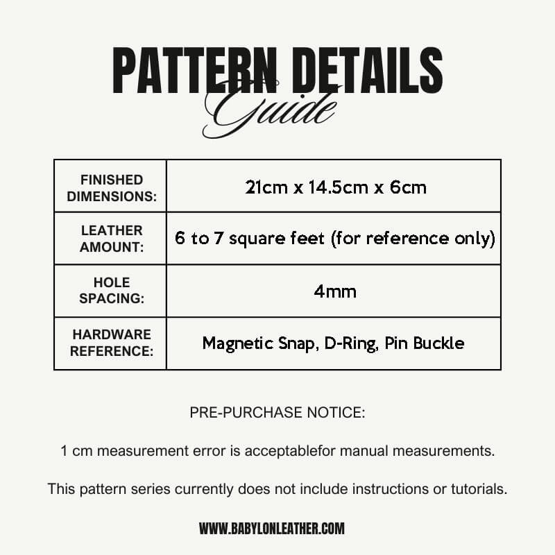 BABYLON™ Graceful Crossbody Bag Pattern AAB - 539 - Babylon LeatherBabylon LeatherAAB - 539 - Kraft Board