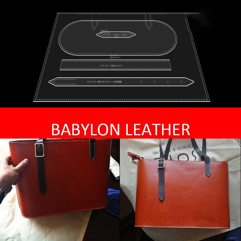 BABYLON™ Large Tote Bag Leather Pattern AAB - 664 - Babylon LeatherBabylon LeatherAAB - 664 - Kraft Board