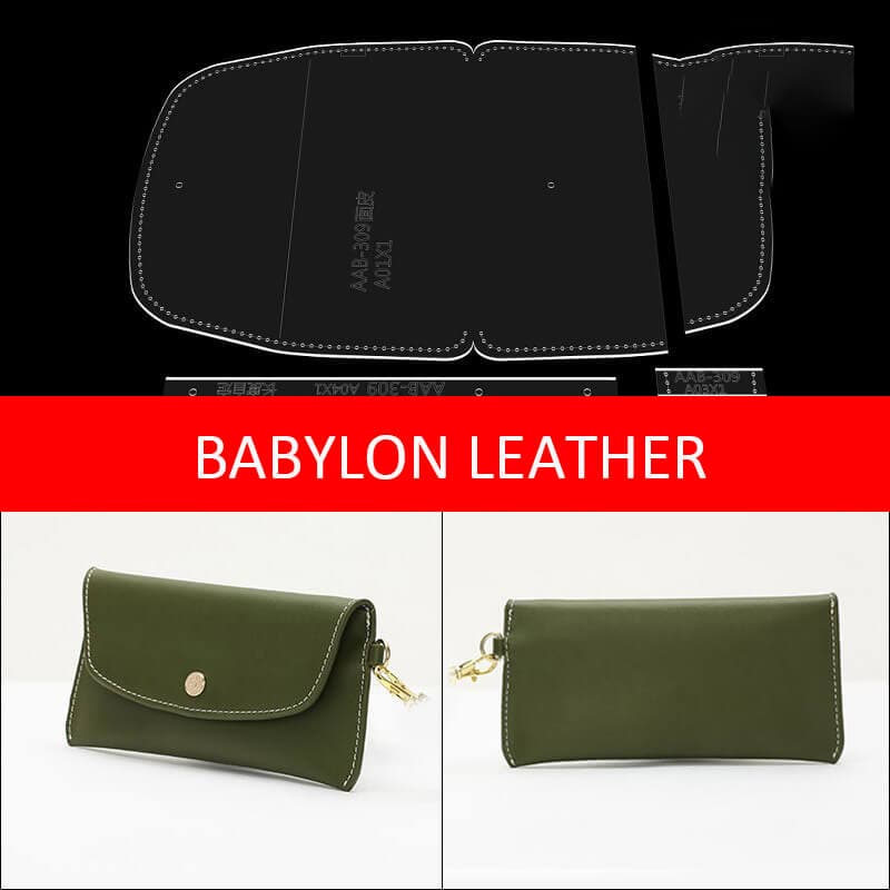 BABYLON™ Leather Coin Purse Pattern AAB - 309 - Babylon LeatherBabylon LeatherAAB - 309 - Kraft Board