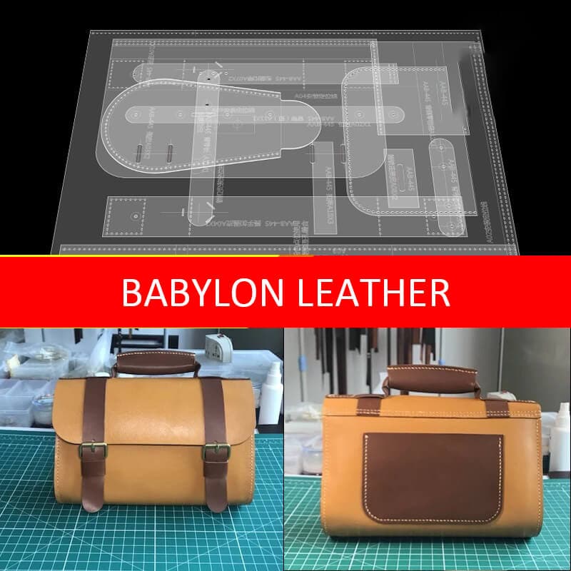 BABYLON™ Leather Messenger Bag Pattern AAB - 445 - Babylon LeatherBabylon LeatherAAB - 445 - Kraft Board