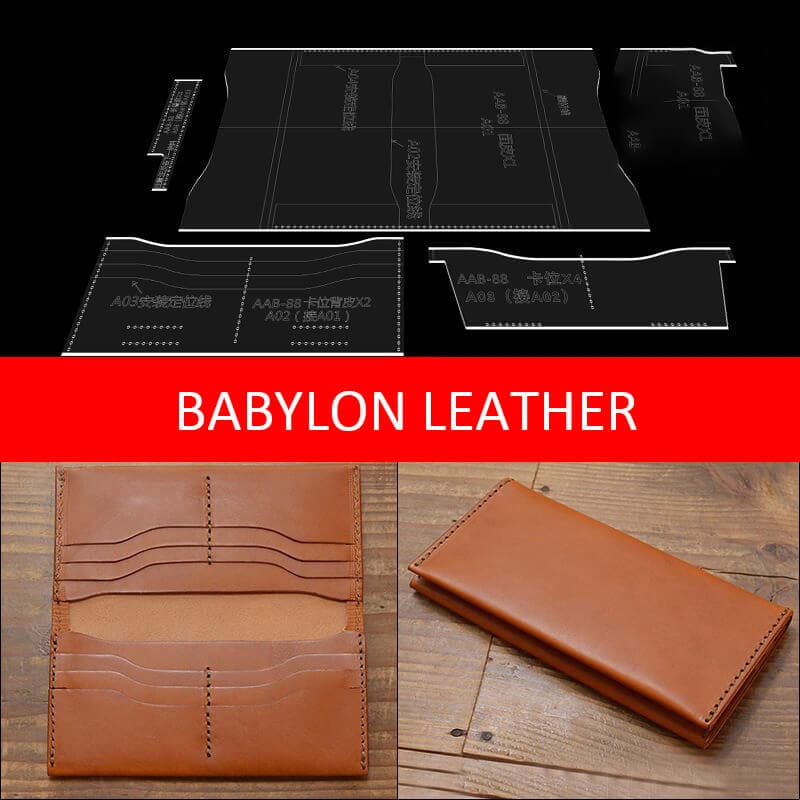 BABYLON™ Long Wallet Handmade Pattern AAB - 88 - Babylon LeatherBabylon LeatherAAB - 88 - Kraft Board