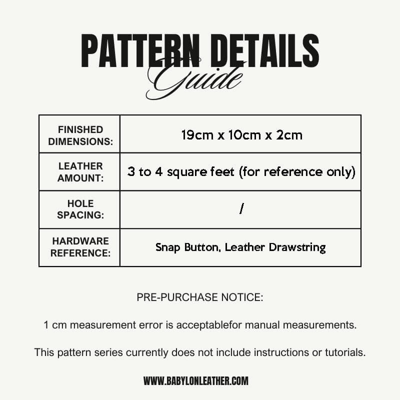 BABYLON™ Long Wallet Leather Craft Pattern AAB - 87 - Babylon LeatherBabylon LeatherAAB - 87 - Kraft Board