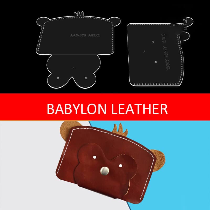 BABYLON™ Monkey Cartoon Coin Purse Leather Pattern AAB - 379 - Babylon LeatherBabylon LeatherAAB - 379 - Kraft Board