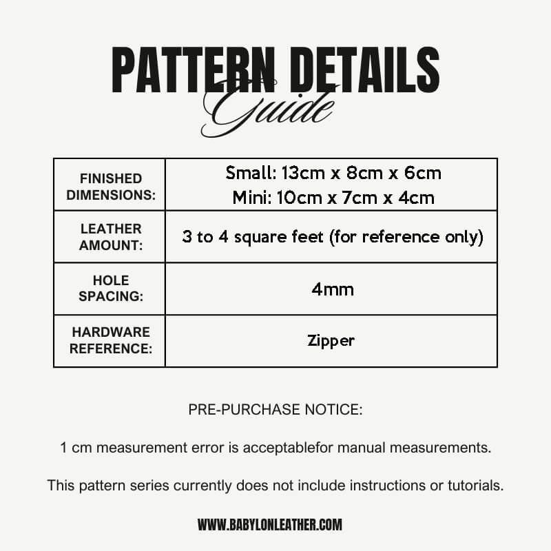 BABYLON™ Piggy Coin Purse Pattern AAB - 814 - Babylon LeatherBabylon LeatherMini: 10cm x 7cm x 4cm - Kraft Board - Small - 13x8x6cm