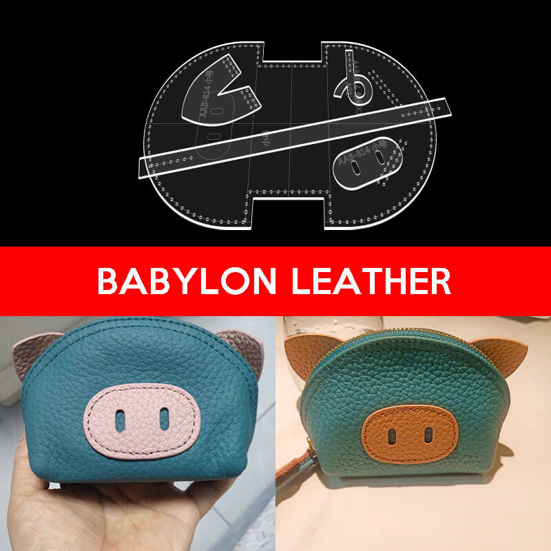 BABYLON™ Piggy Coin Purse Pattern AAB - 814 - Babylon LeatherBabylon LeatherMini: 10cm x 7cm x 4cm - Kraft Board - Small - 13x8x6cm