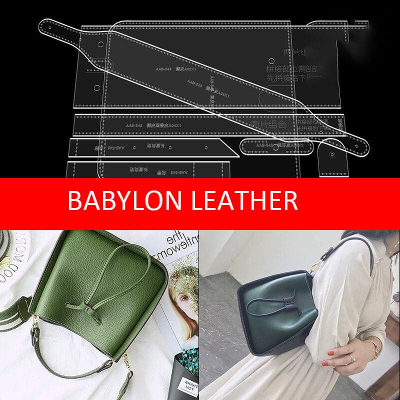 BABYLON™ Shoulder Bucket Bag Pattern AAB - 543 - Babylon LeatherBabylon LeatherAAB - 543 - Kraft Board