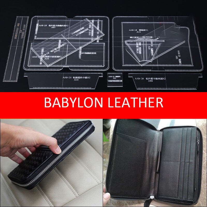 BABYLON™ Spacious Men's Long Wallet Pattern AAB - 18 - Babylon LeatherBabylon LeatherAAB - 18 - Kraft Board