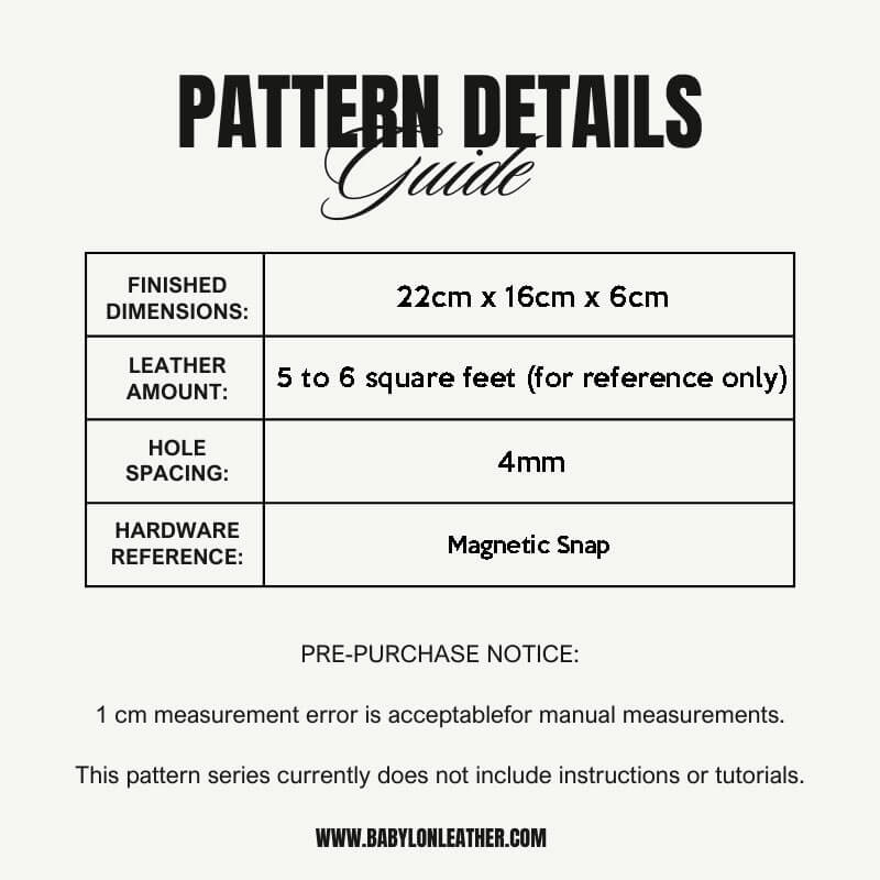 BABYLON™ Trapeze Tote Bag Pattern DBC - 17 - Babylon LeatherBabylon LeatherDBC - 17 - Kraft Board