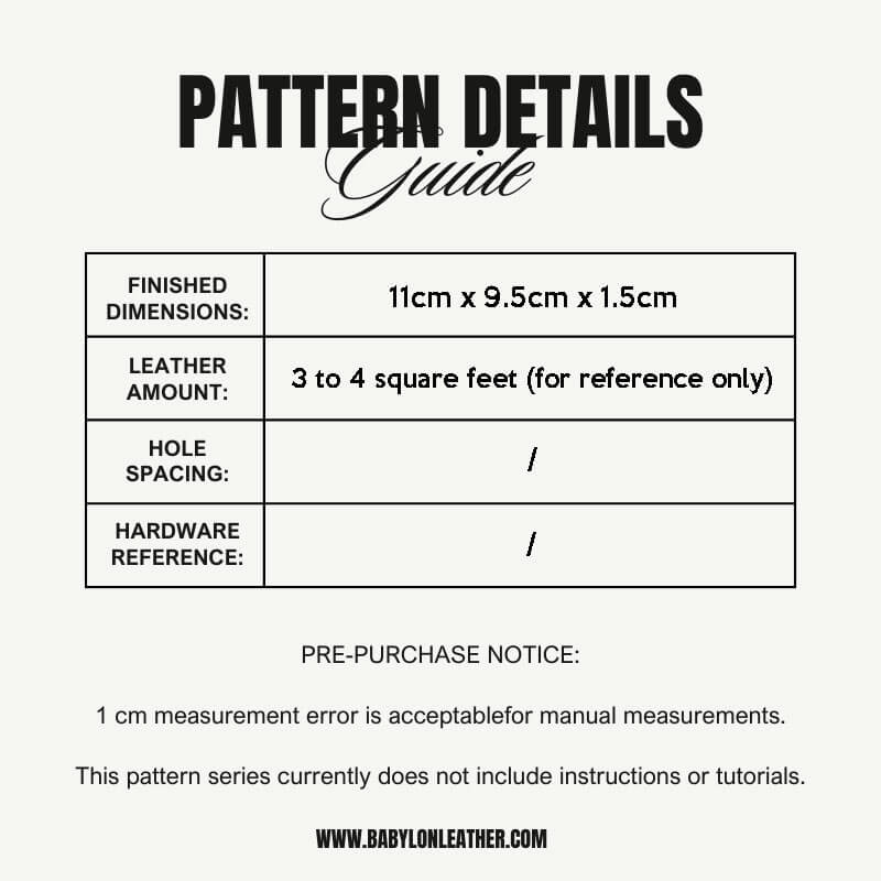 BABYLON™ Wallet DIY Gift Pattern AAB - 252 - Babylon LeatherBabylon LeatherAAB - 252 - Kraft Board