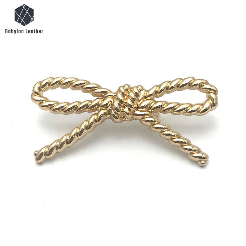 Bowknot Twist Shape Creative Fashion Bag Label（1 PACK） - Babylon LeatherBabylon LeatherBL - 027
