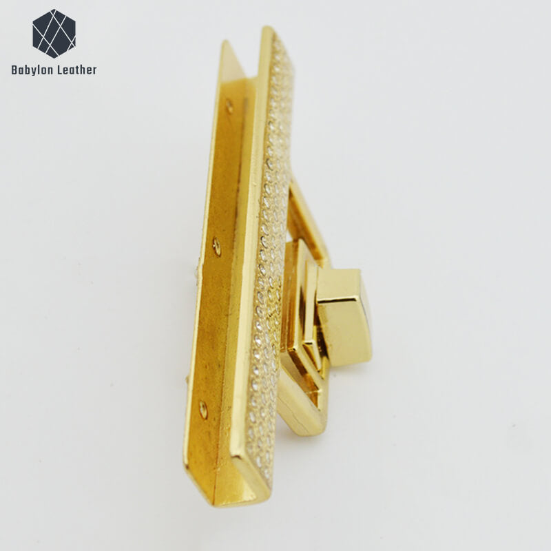 Purse Closure Clasp Inlay Diamond Twist Lock