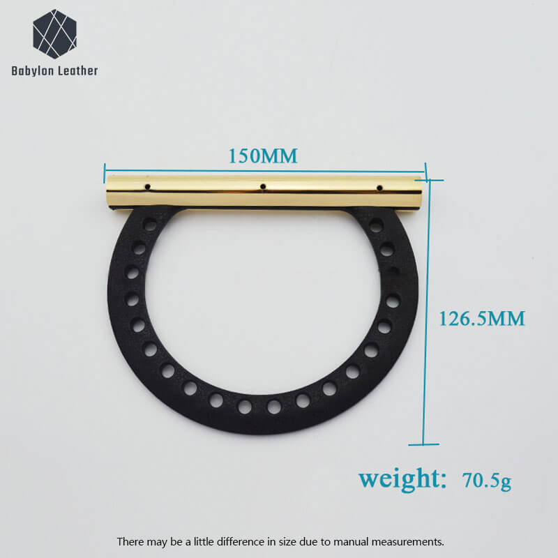 Circle Ring Plastic Creative Metal Handle 150*126.5mm-5 9/10"*5"（2 PACK） - Babylon LeatherBabylon LeatherMH-079