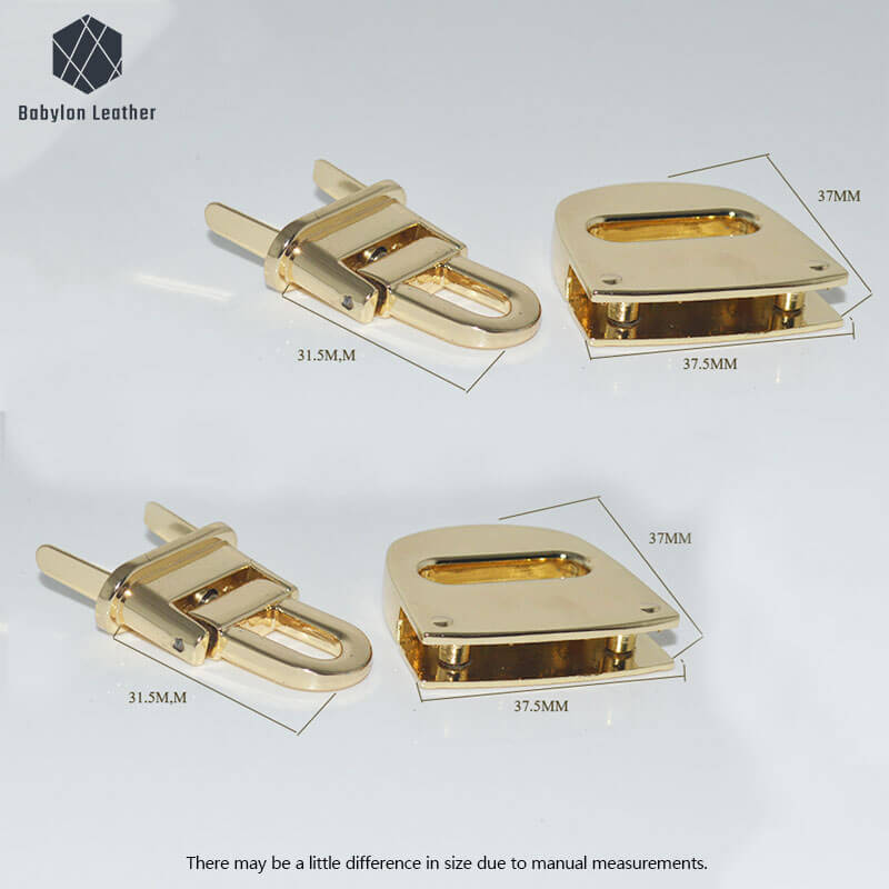 Creative Fashion Bag Closure Clasp Turn Flip Lock - Babylon LeatherBabylon LeatherTFL - 010 - 2 PACK