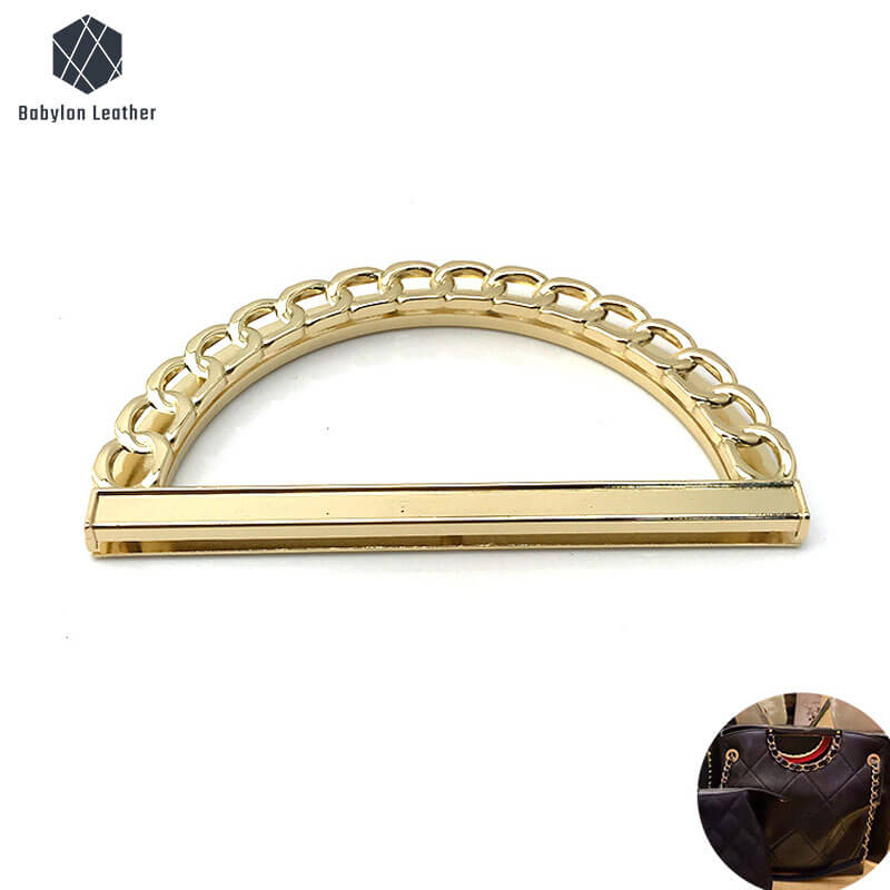 D Shaped Chain Pattern Metal Handle 128*72.5mm-5"*2 9/10"（2 PACK） - Babylon LeatherBabylon LeatherMH-054