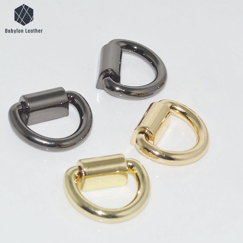 D Shaped Ring Creative Bag Connector Strap Buckle（2 PACK） - Babylon LeatherBabylon LeatherCSB - 146 - Black