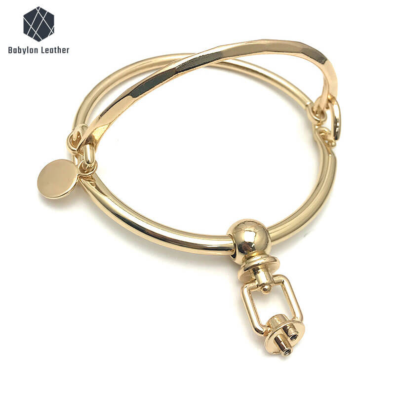 Double Circular Rings Creative Metal Handle 138*93mm-5 2/5"*3 7/10"（2 PACK） - Babylon LeatherBabylon LeatherMH-046