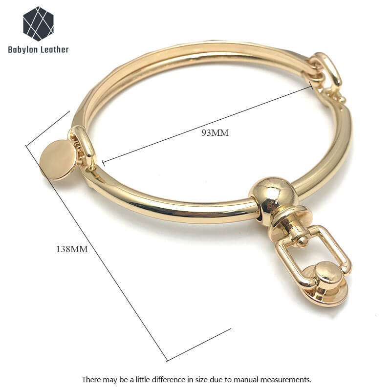 Double Circular Rings Creative Metal Handle 138*93mm-5 2/5"*3 7/10"（2 PACK） - Babylon LeatherBabylon LeatherMH-046