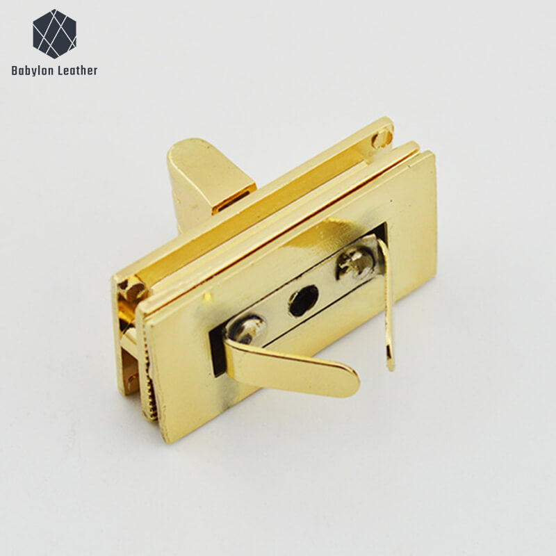 Square Bamboo Joint Fashion Bag Decorative Twist Lock