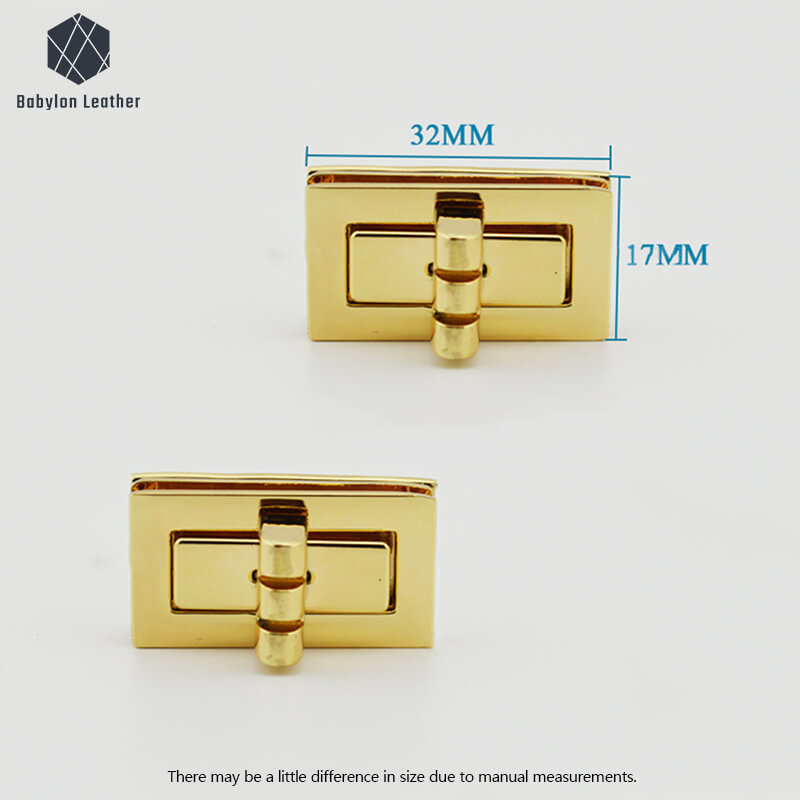 Square Bamboo Joint Fashion Bag Decorative Twist Lock